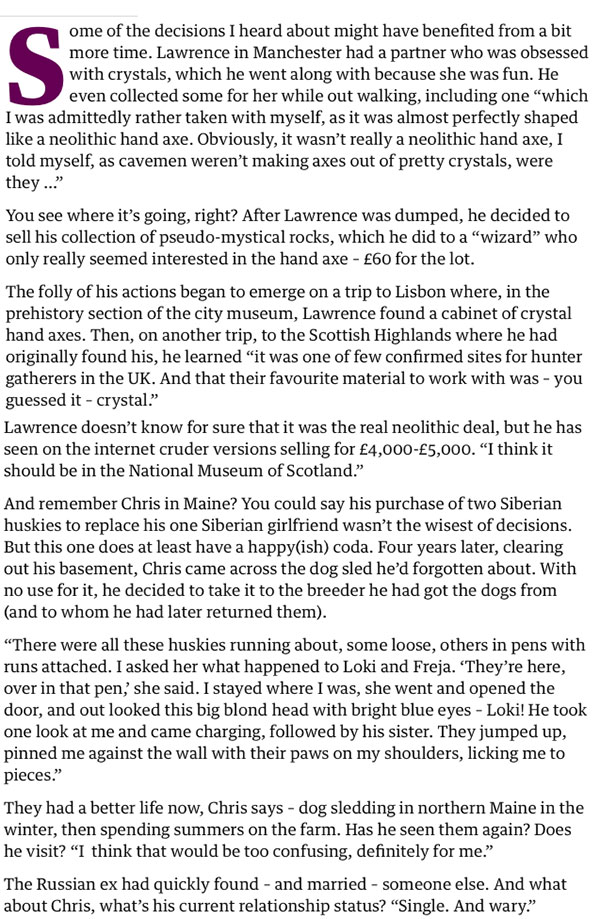 The Guardian - ‘They ate my ex’s furniture!’